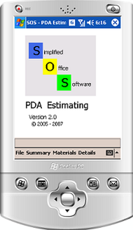 SOS - PDA Estimating screenshot